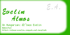 evelin almos business card